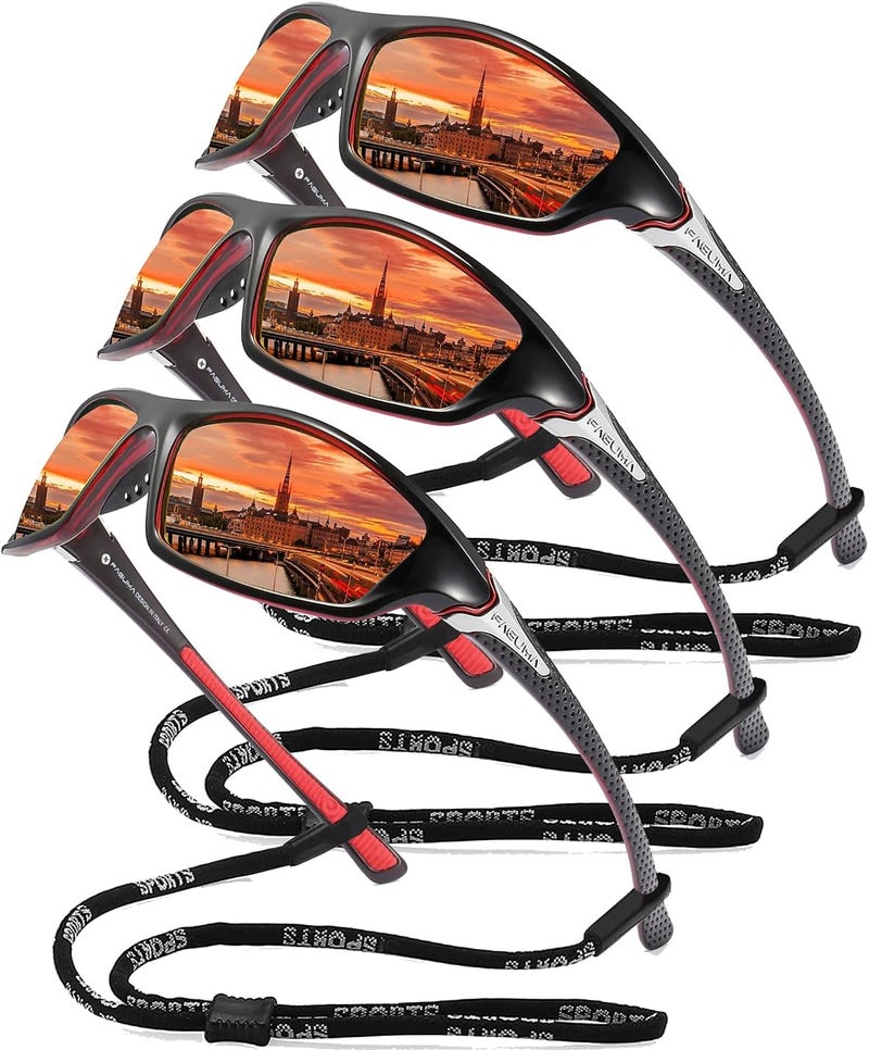 FAGUMA Sports Polarized Sunglasses For Men Cycling Driving Fishing UV400 Protection - Image 1